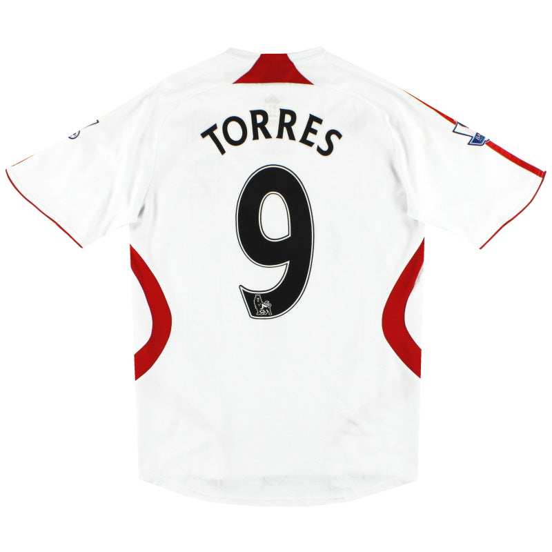 2007-08 Liverpool adidas Away Shirt Torres #9 S Football Shirt