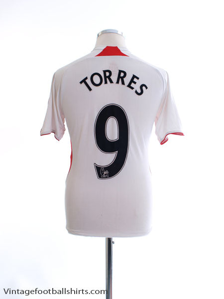 2007-08 Liverpool Away Shirt Torres #9 Y Football Shirt