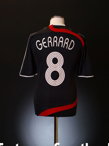 2007-08 Liverpool CL Third Shirt Gerrard #8 M Football Shirt