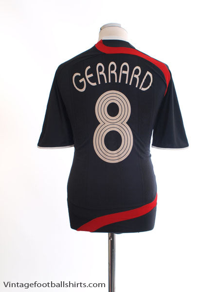2007-08 Liverpool CL Third Shirt Gerrard #8 M Football Shirt