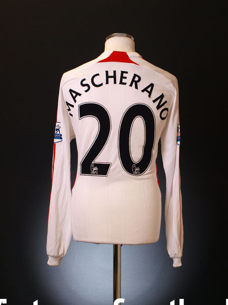 2007-08 Liverpool Match Issue Away Shirt Mascherano #20 L/S Football Shirt