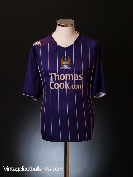 2007-08 Manchester City Away Shirt XL Football Shirt