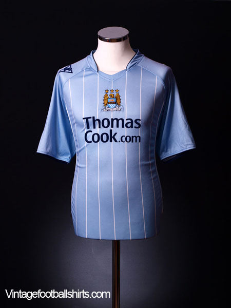 2007-08 Manchester City Home Shirt XL Football Shirt