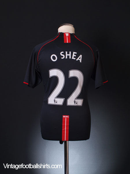 2007-08 Manchester United Away Shirt O'Shea #22 M Football Shirt