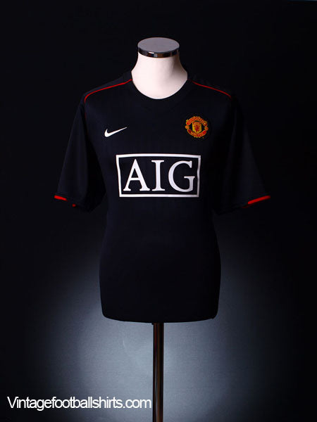 2007-08 Manchester United Away Shirt L.Boys Football Shirt