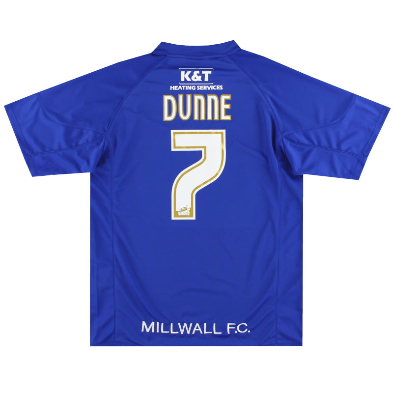 2007-08 Millwall Bukta Home Shirt Dunne #7 *Mint* L Football Shirt