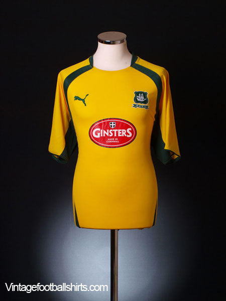 2007-08 Plymouth Away Shirt L Football Shirt