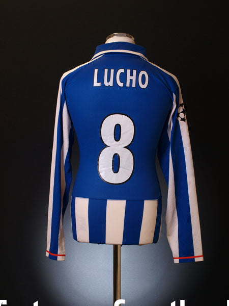 2007-08 Porto Match Worn CL Home Shirt Lucho #8 L/S (vs. Liverpool) Football Shirt