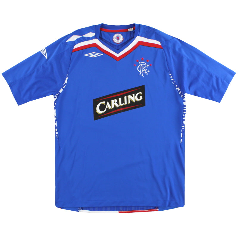 2007-08 Rangers Umbro Home Shirt M Football Shirt