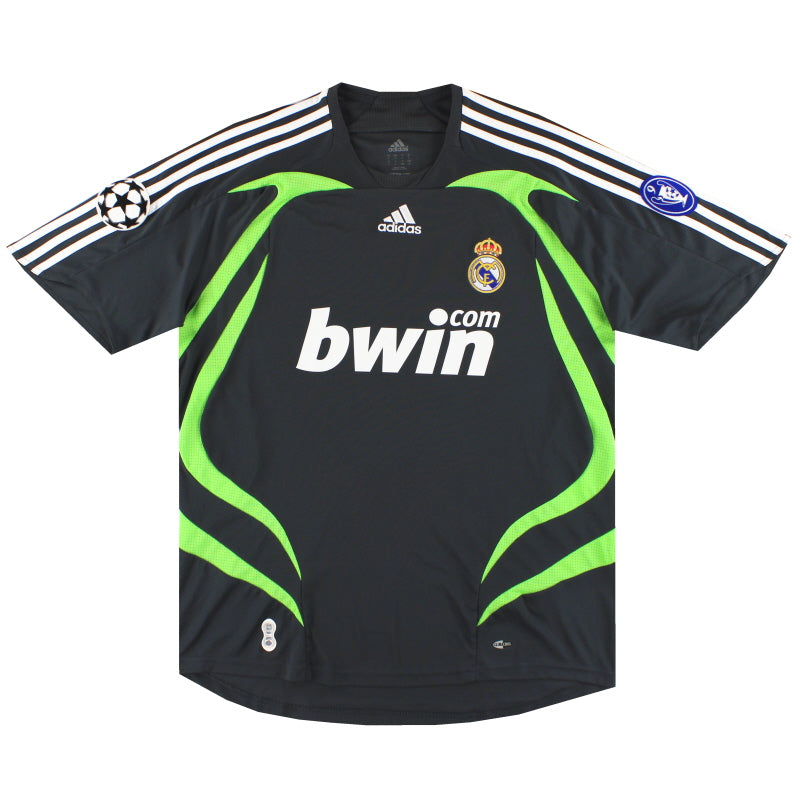 2007-08 Real Madrid adidas CL Third Shirt *Mint* L Football Shirt