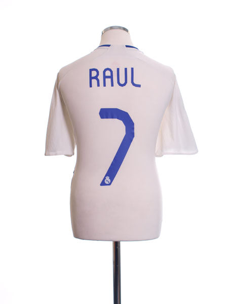 2007-08 Real Madrid Home Shirt Raul #7 M Football Shirt