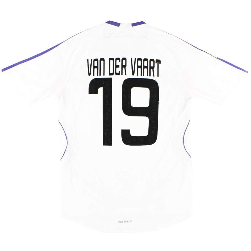 2007-08 Real Madrid adidas Home Shirt van der Vaart #19 S Football Shirt