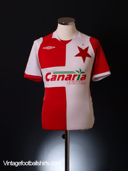 2008-09 Slavia Prague Home Shirt S Football Shirt