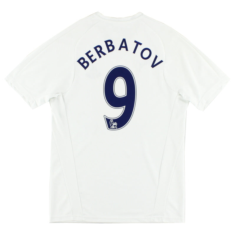 2007-08 Tottenham Home Shirt Berbatov #9 S Football Shirt
