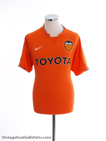 2007-08 Valencia Away Shirt M Football Shirt