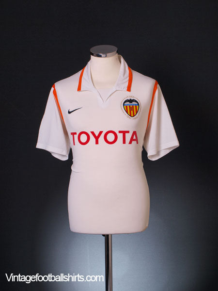 2007-08 Valencia Home Shirt M Football Shirt
