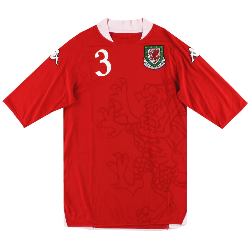 2007-08 Wales Kappa Player Issue Home Shirt #3 XXL Football Shirt