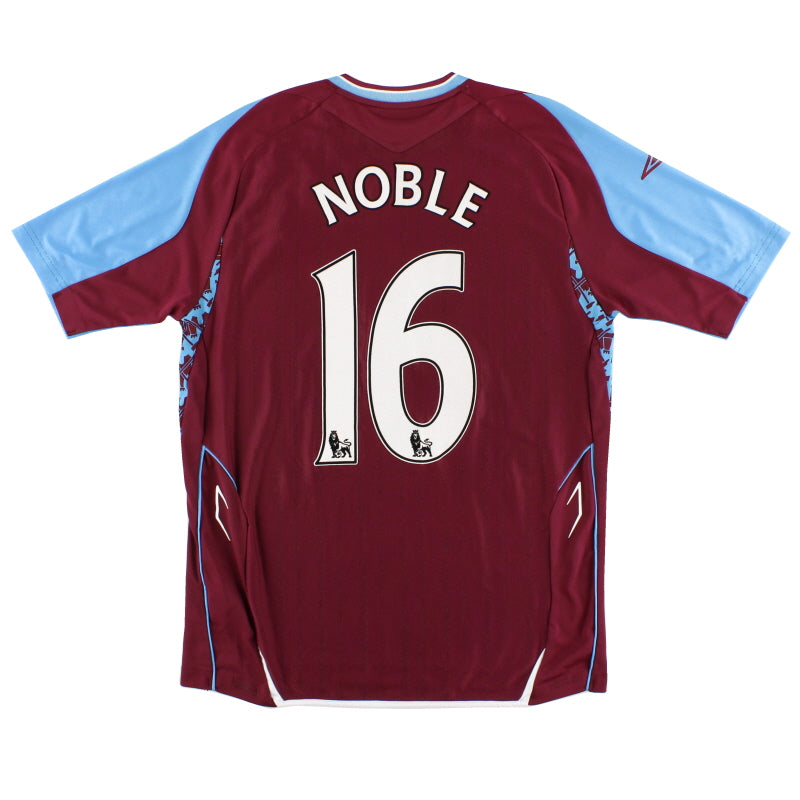 2007-08 West Ham Home Shirt Noble #16 M Football Shirt