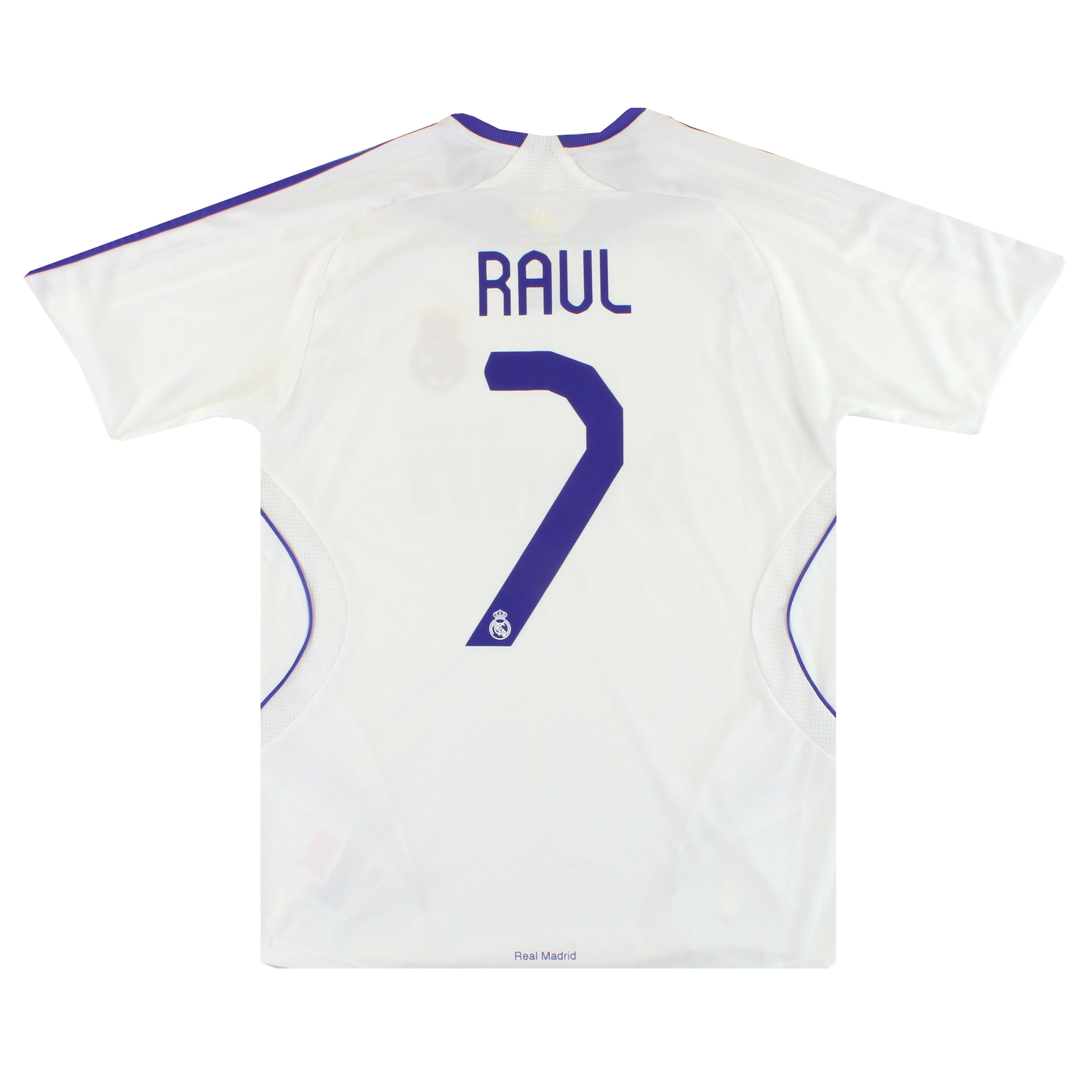 2007-08 Real Madrid adidas Home Shirt Raul #7 *Mint* S 697327