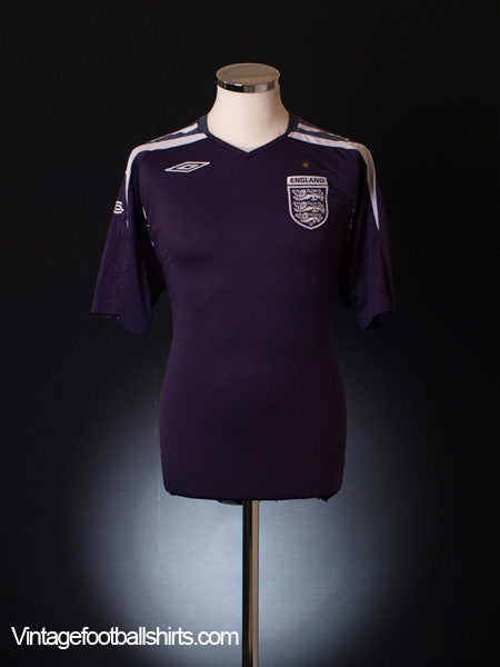 2007-09 England Goalkeeper Shirt L Football Shirt