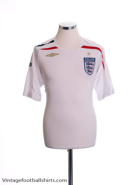 2007-09 England Home Shirt *Mint* M Football Shirt