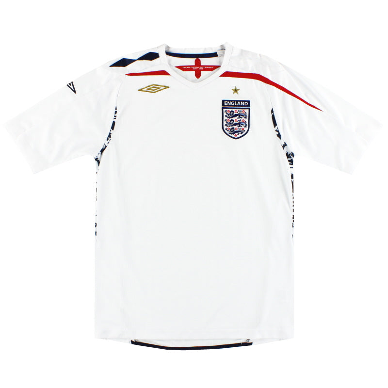 2007-09 England Umbro Home Shirt L Football Shirt