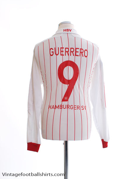 2007-09 Hamburg European Home Shirt Guerrero #9 L/S M Football Shirt