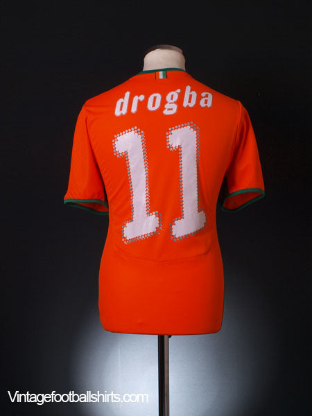 2007-09 Ivory Coast Home Shirt Drogba #11 M Football Shirt