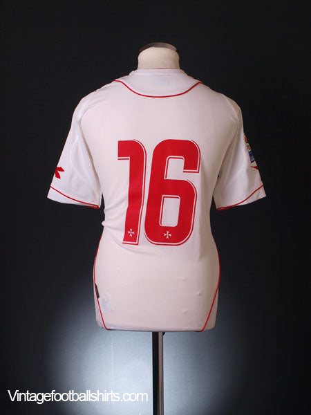 2007-09 Malta Match Issue Away Shirt #16 L Football Shirt