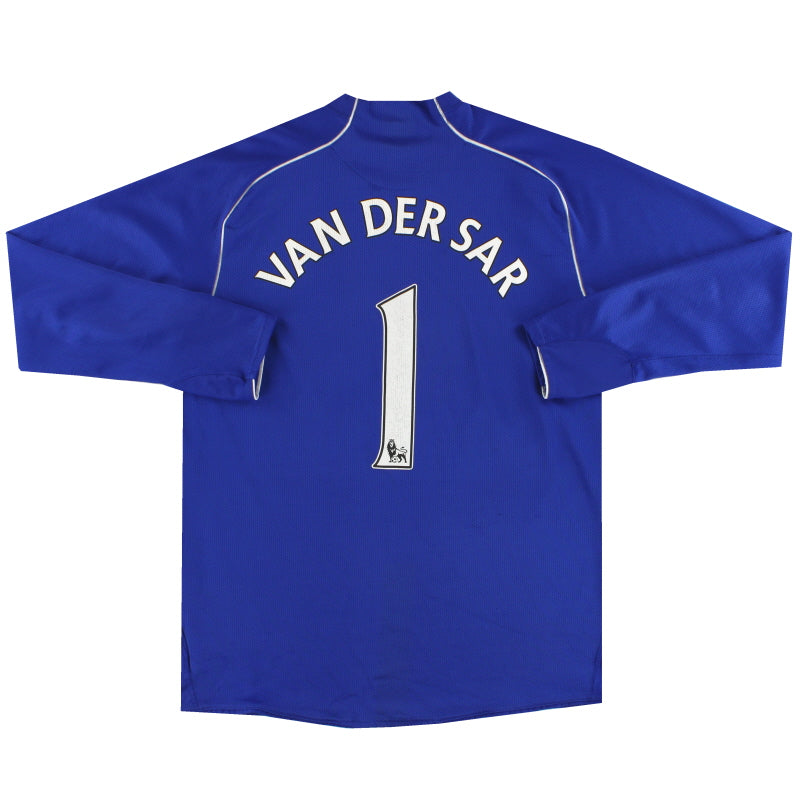 2007-09 Manchester United Nike Goalkeeper Shirt Van Der Sar #1 L Football Shirt