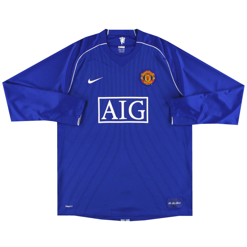 2007-09 Manchester United Nike Goalkeeper Shirt XL Football Shirt