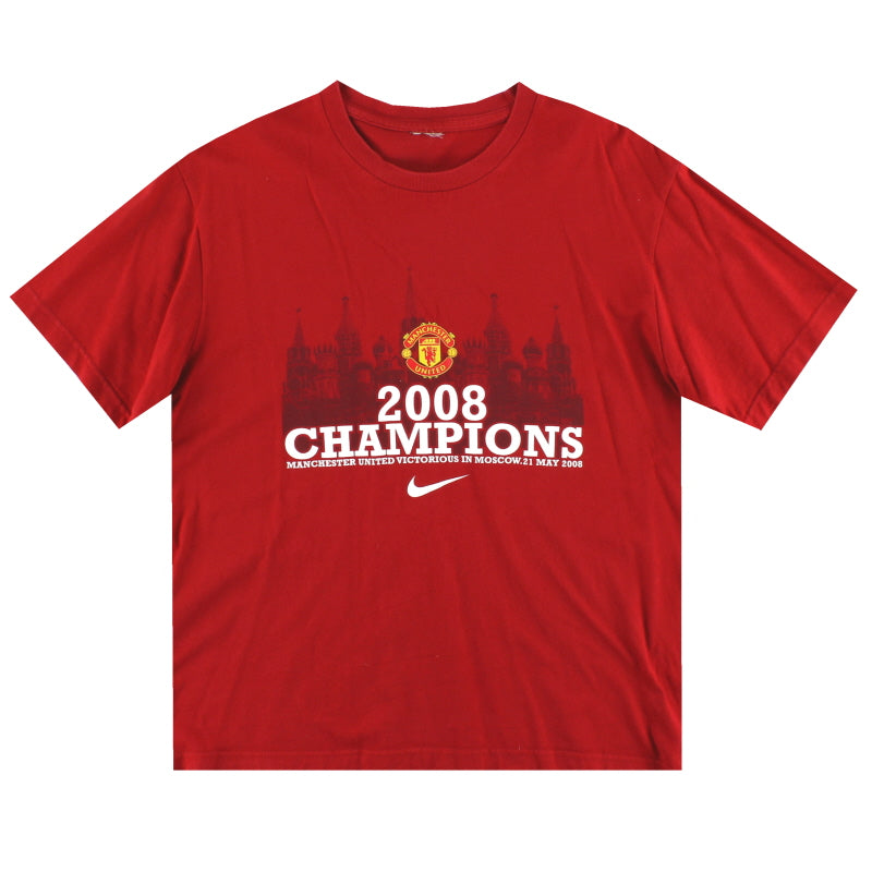 2007-09 Manchester United Nike Graphic Tee M T-Shirt