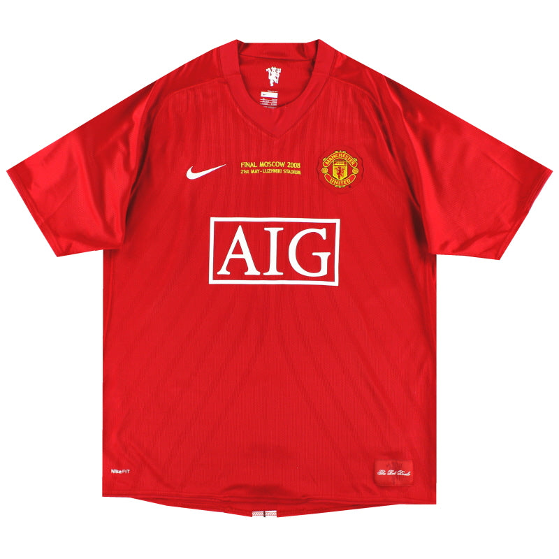 2007-09 Manchester United Nike 'CL Final' Home Shirt XL Football Shirt