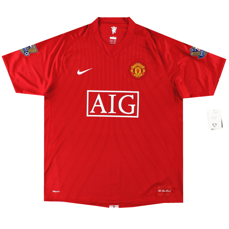 2007-09 Manchester United Nike Home Shirt *w/tags* XL Football Shirt