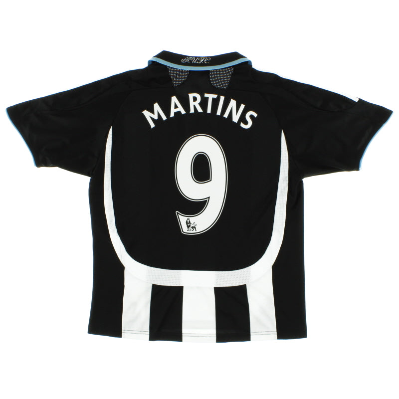 2007-09 Newcastle adidas Home Shirt Martins #9 XL.Boys Football Shirt