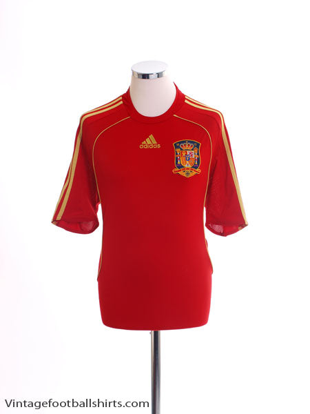 2007-09 Spain Home Shirt L Football Shirt