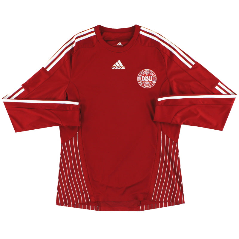 2007 Denmark adidas Player Issue Home Shirt L/S L Football Shirt