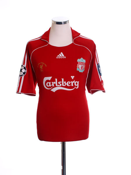 2007 Liverpool Champions League Home Shirt 'The Final Athens' L Football Shirt