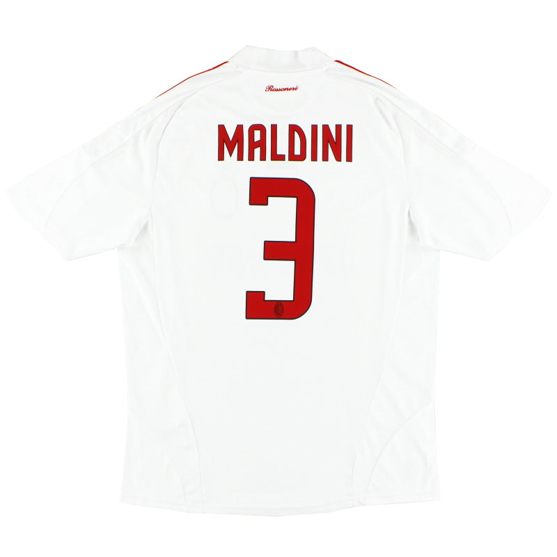 2008-09 AC Milan Away Shirt Maldini #3 L Football Shirt
