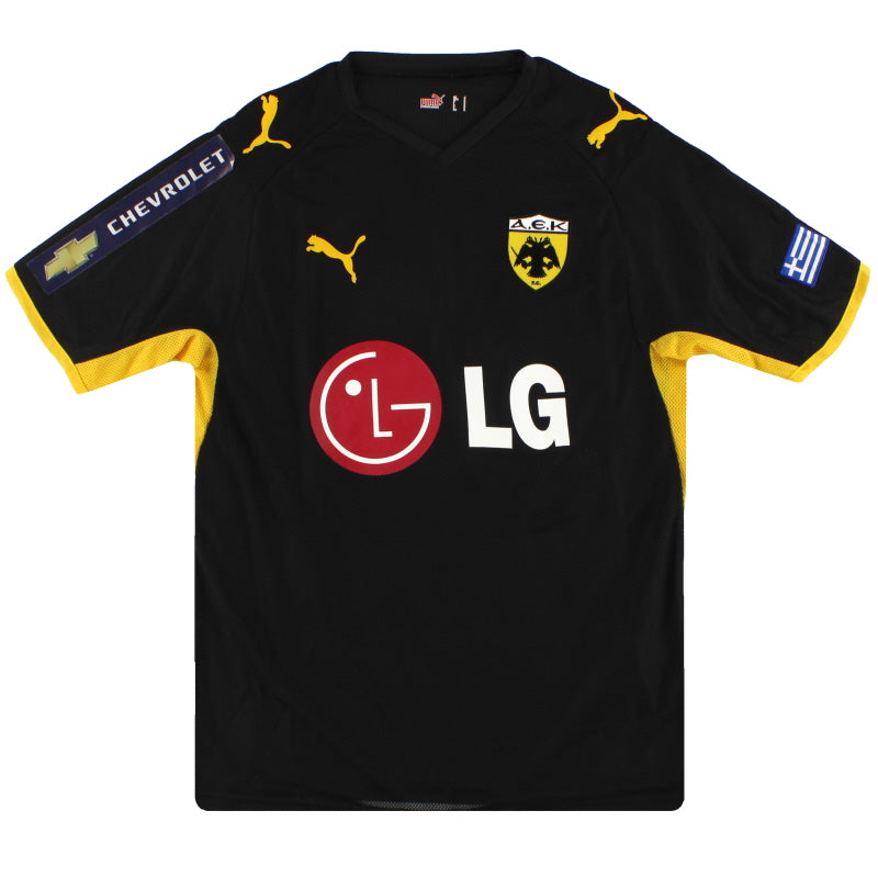 2008-09 AEK Athens Puma Away Shirt S Football Shirt