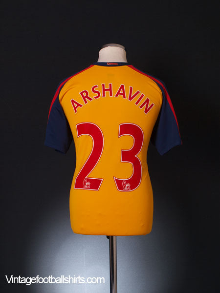2008-09 Arsenal Away Shirt Arshavin #23 M Football Shirt