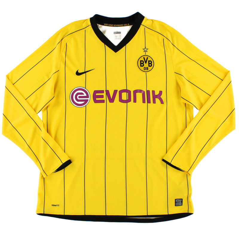 2008-09 Borussia Dortmund Home Shirt L/S L Football Shirt
