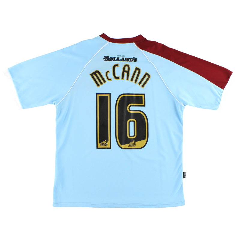 2008-09 Burnley Errea Away Shirt McCann #16 M Football Shirt