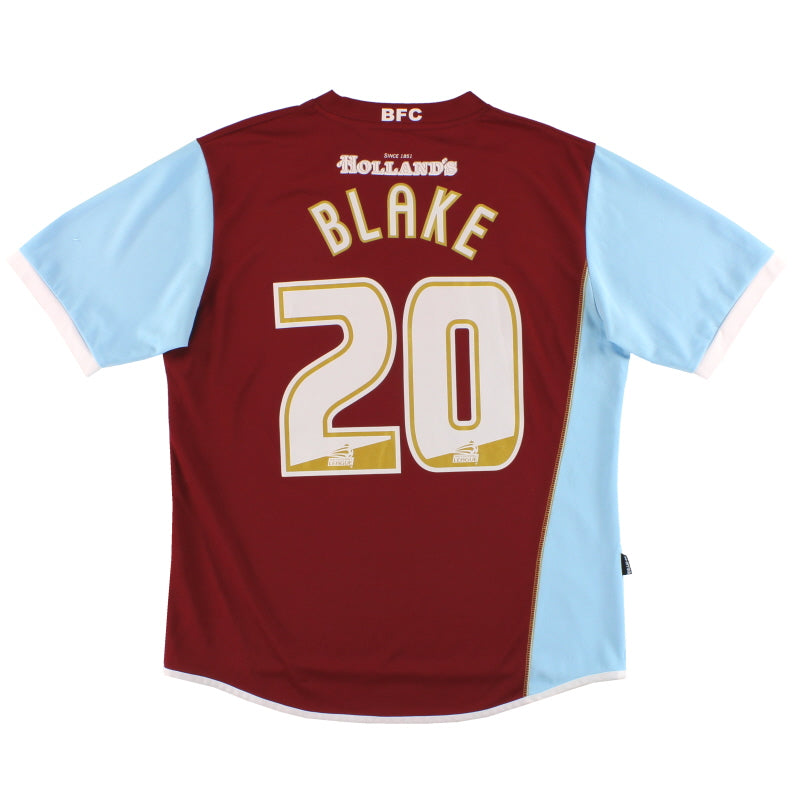 2008-09 Burnley Errea Home Shirt Blake #20 M Football Shirt