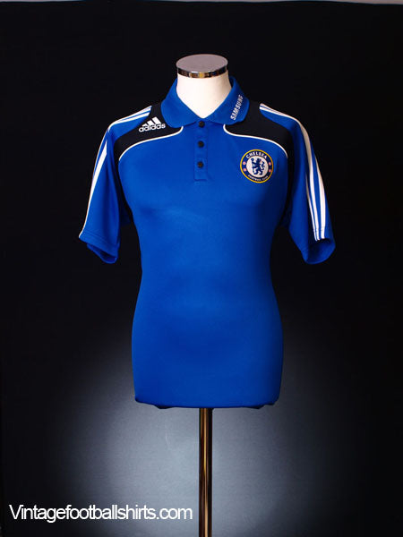 2008-09 Chelsea Adidas Polo Shirt *As New* L Polo Shirt