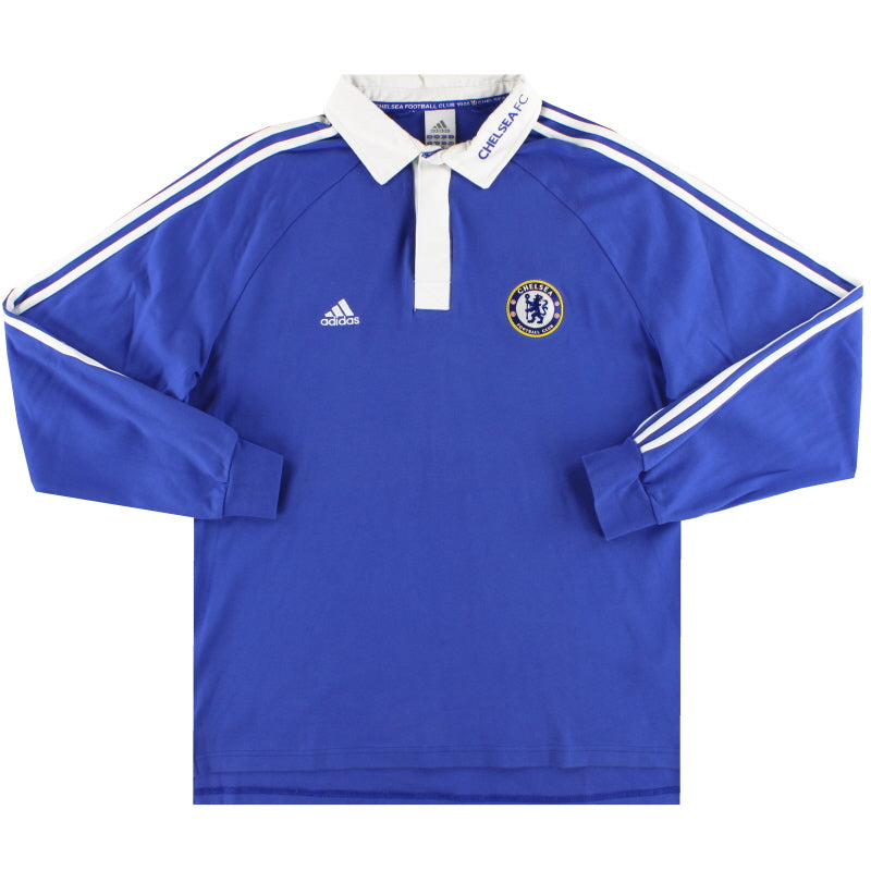 2008-09 Chelsea adidas Polo Shirt L/S M Polo Shirt