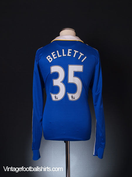 2008-09 Chelsea Home Shirt Belletti #35 L/S L Football Shirt