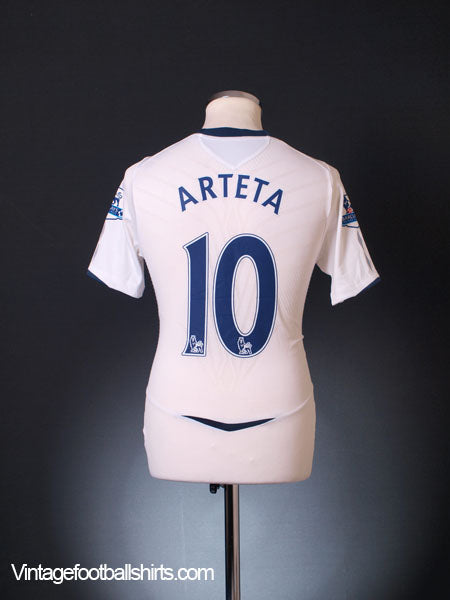 2008-09 Everton Away Shirt Arteta #10 S Football Shirt