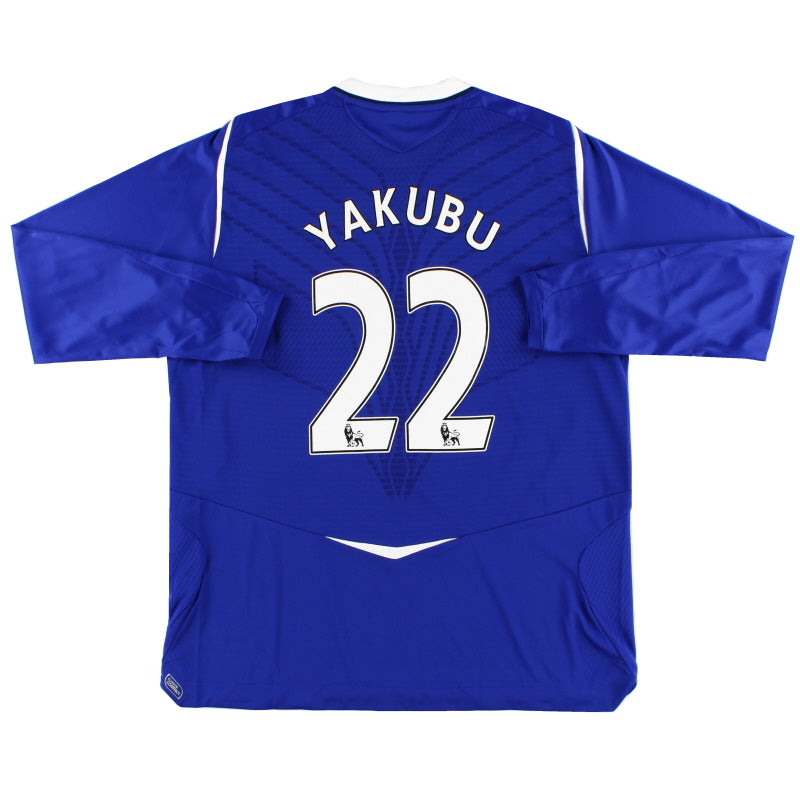 2008-09 Everton Home Shirt Yakubu #22 L/S XL Football Shirt