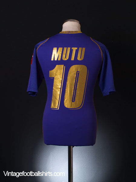 2008-09 Fiorentina Home Shirt Mutu #10 M Football Shirt